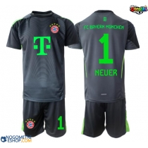 Otroški Nogometni dresi Bayern Munich Manuel Neuer #1 Vratar Gostujoči 2025-26 Kratek Rokav (+ Kratke hlače)